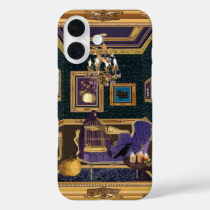 Halloween Thema Luxuriöses Barock Boudoir iPhone  16 Hülle