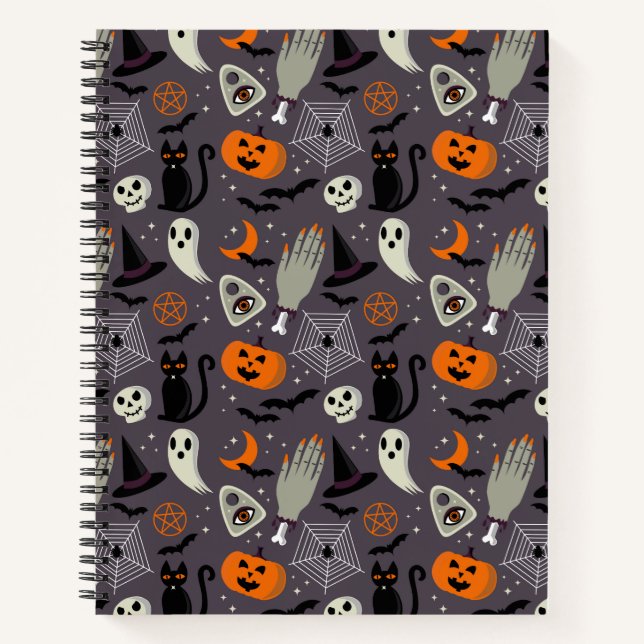 Halloween-Thema Notizbuch (Vorderseite)