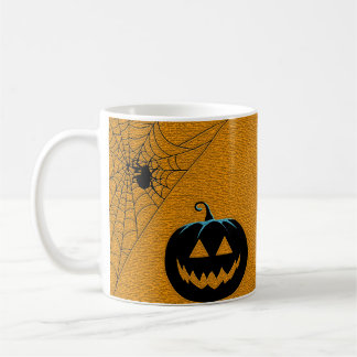 Halloween Thema Pumpkin und Spider Kaffeetasse
