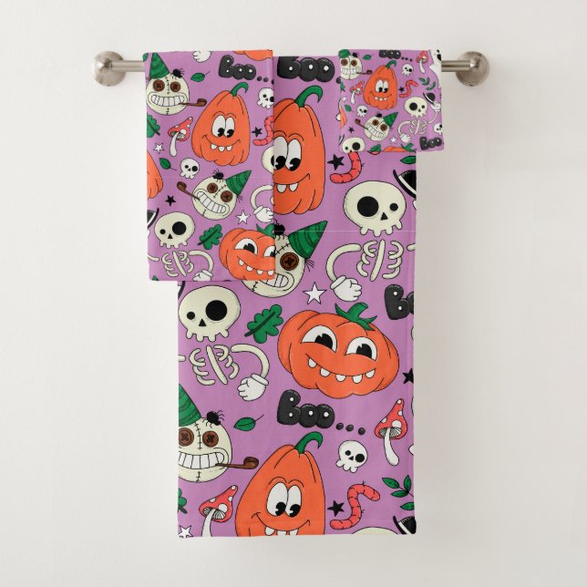 Halloween Theme Bath Set (Insitu)