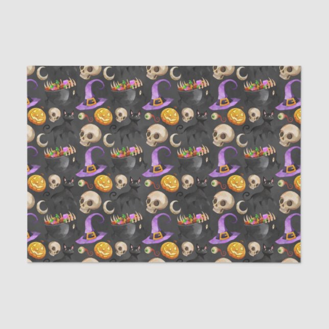 Halloween-Theme Seidenpapier (Vorderseite)