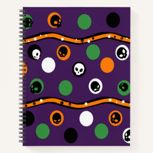 Halloween Theme Spiral Notebook Notizbuch