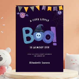 Halloween Themed Baby Dusche Niedliches Party Poster