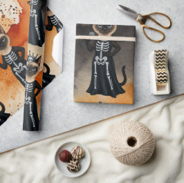 Halloween themed for Siamese Cat lovers Geschenkpapier