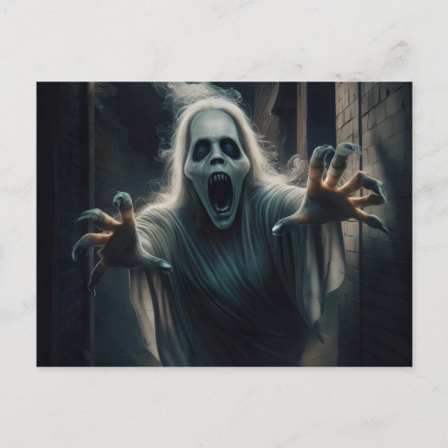 Halloween themed postcard. postkarte (Vorderseite)