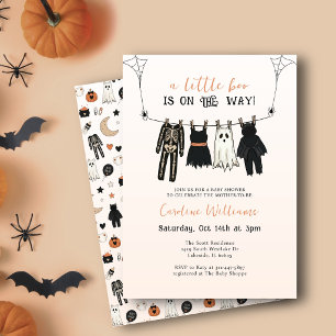 Halloween-Themen-Babykostüm Wäscheleine Gruselig Einladung