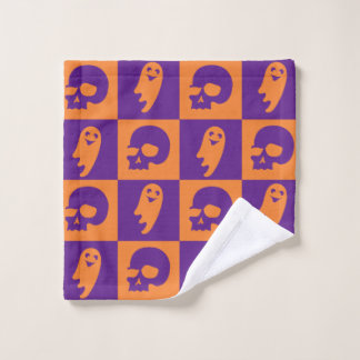 Halloween-Themen-Handtuch-Set. Badhandtuch Set