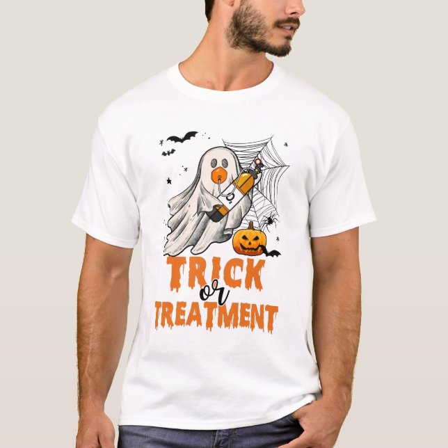 Halloween-Therapeut T-Shirt (Vorderseite)