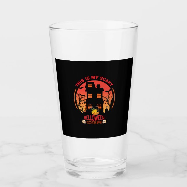 Halloween This Is My Scary Helloween Anzug Glas (Vorderseite)