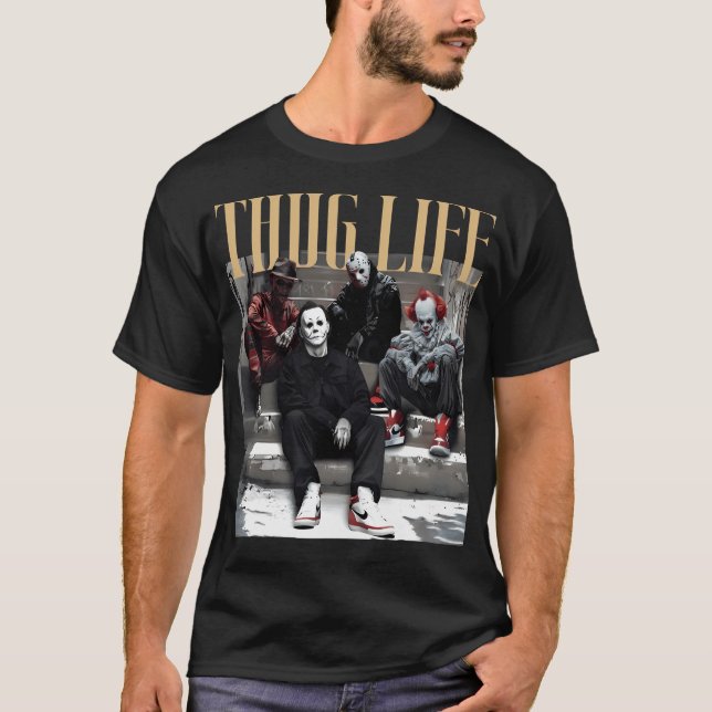 Halloween Thug Life T-Shirt (Vorderseite)