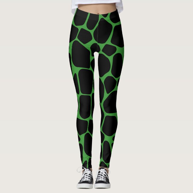 Halloween-Tiermuster Leggings (Vorderseite)