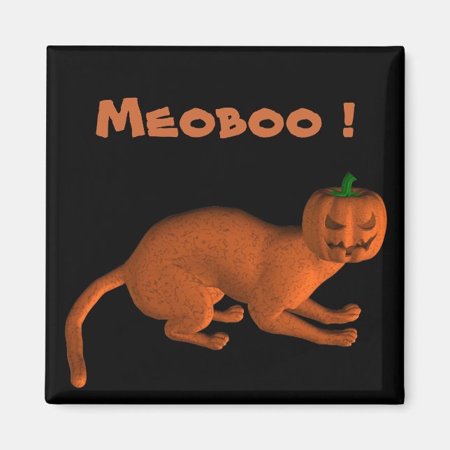 Halloween Tiger Cat Magnet (Vorne)