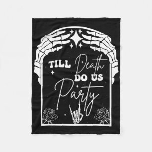 Halloween Til Death Do Us Party Chelorette Matchin Fleecedecke