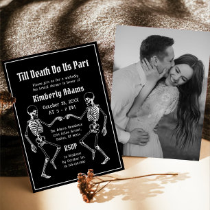Halloween Till Death Do Us Part Brautparty Einladung
