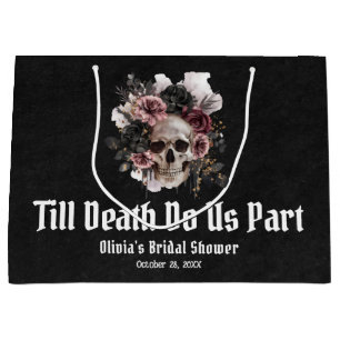 Halloween Till Death Do us Part Brautparty Große Geschenktüte
