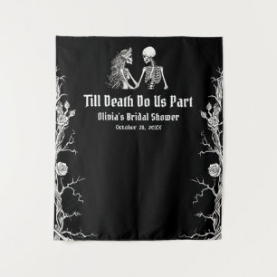 Halloween Till Death Do us Part Brautparty Wandteppich