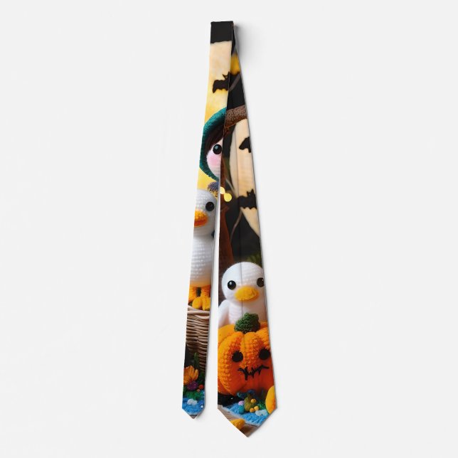 Halloween Time (Für ihn) Krawatte (Rückseite)