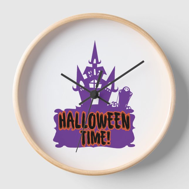 Halloween Time! Uhr (Vorderseite)