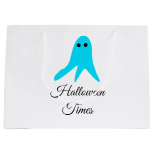 Halloween Times blauer Geisterschreiber handgezeic Große Geschenktüte