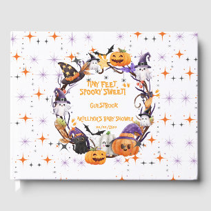 Halloween Tiny Feet, sprichwörtlich süße Babydusch Gästebuch