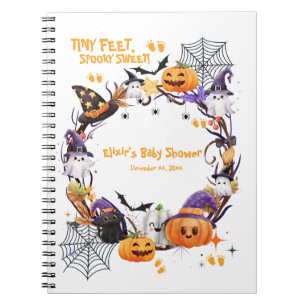 Halloween Tiny Feet, sprichwörtlich süße Babydusch Notizblock