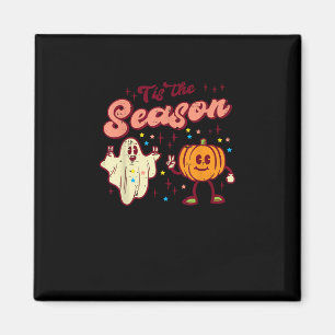 Halloween Tis The Season Retro Kostüm Groovy Fraue Magnet