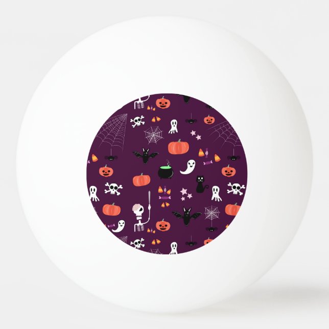 Halloween Tischtennisball (Vorderseite)