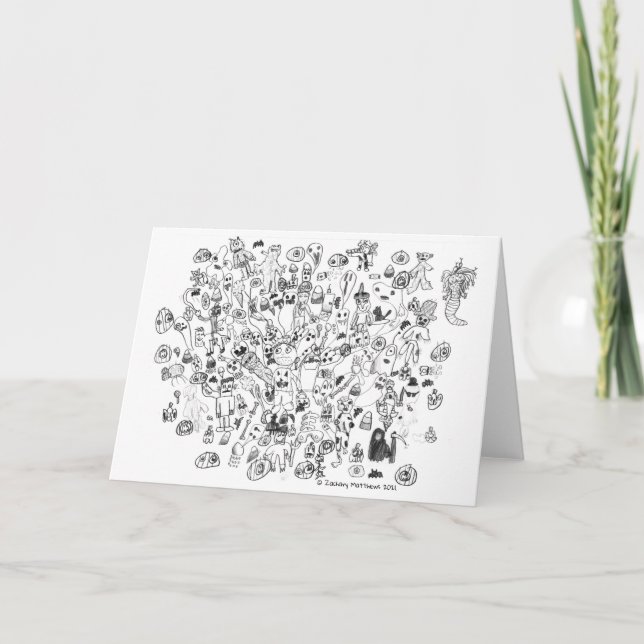 Halloween-Titelkarte Dankeskarte (Vorderseite)