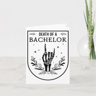 Halloween Tod Bachelor Groom Trauzeuge Gothic Karte