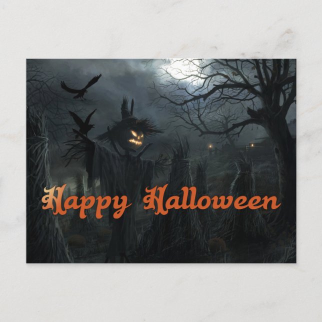 Halloween-Todesfeld Postkarte (Vorderseite)