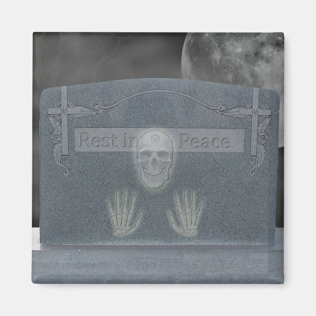 Halloween Tomb Stone Magnet (Vorne)