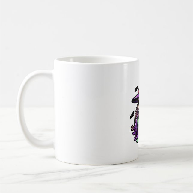 Halloween Tortoise Turtle Hexenhut Kostüm Spooky Kaffeetasse (Links)