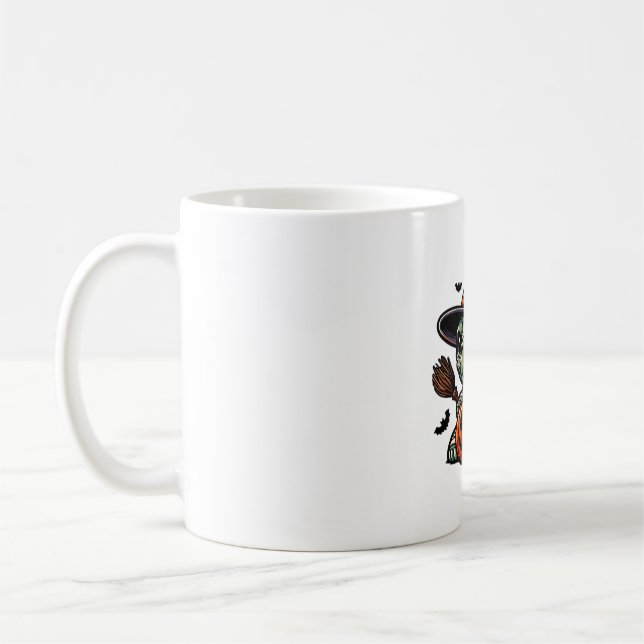 Halloween Tortoise Turtle Hexenhut Kostüm Spooky Kaffeetasse (Links)