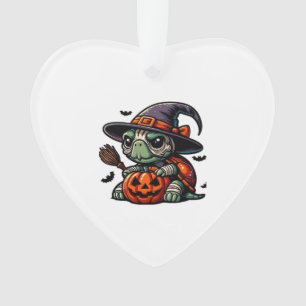Halloween Tortoise Turtle Hexenhut Kostüm Spooky Ornament