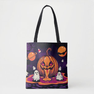 Halloween Tote Bag - Friendly Trick-oder-Leckerei Tasche
