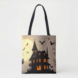 Halloween Tote Bag - Minimal "BOO" Spooky Design Tasche