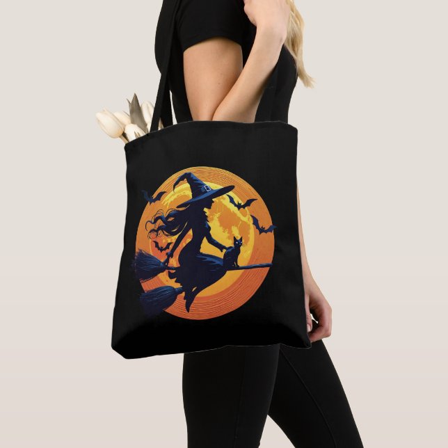 Halloween Tote Bag Stilvolle Frauenhadin Tasche (Von Nahem)