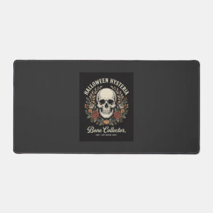 Halloween-Totenkopf-Blumenknochen-Sammler-Design_1 Schreibtischunterlage