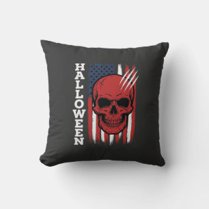 Halloween-Totenkopf-Flagge Vektor-Design_1 Kissen