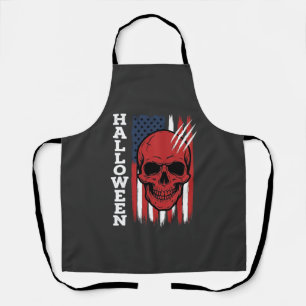 Halloween-Totenkopf-Flagge Vektor-Design_1 Schürze