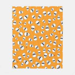 Halloween-Totenkopf-Muster Fleecedecke