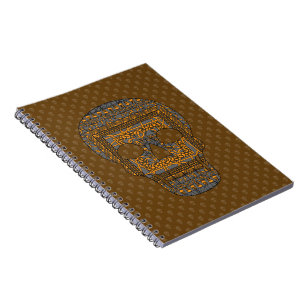 Halloween-Totenkopf-Notizbuch Notizblock
