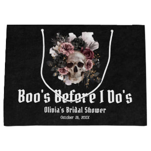 Halloween-Totenkopf-Schatz, bevor ich es tue Braut Große Geschenktüte