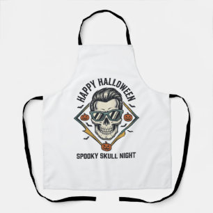 Halloween-Totenkopf-Shirt Vintage-Gravur Grafik_1 Schürze