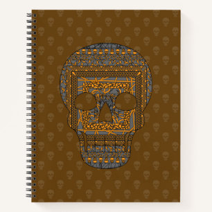 Halloween-Totenkopf-Spiralblock Notizbuch