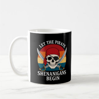 Halloween-Totenschädel lässt Piraten-Mischief begi Kaffeetasse