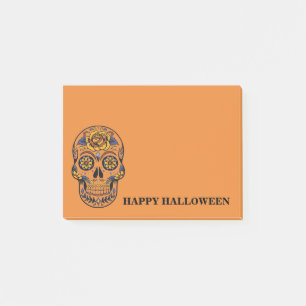Halloween-Totenschädel Post-it Klebezettel