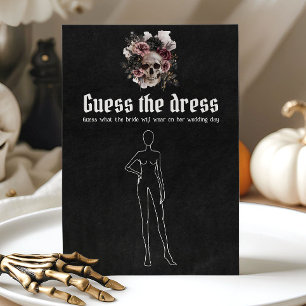 Halloween-Totenschädel-Rate-das-Kleid-Brautparty-S Einladung