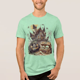 Halloween ,Totenschädel Wächter ,Gruselig Spuk, vi Tri-Blend Shirt