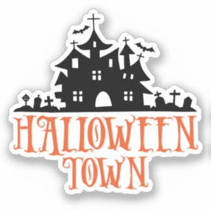 Halloween Town Aufkleber
